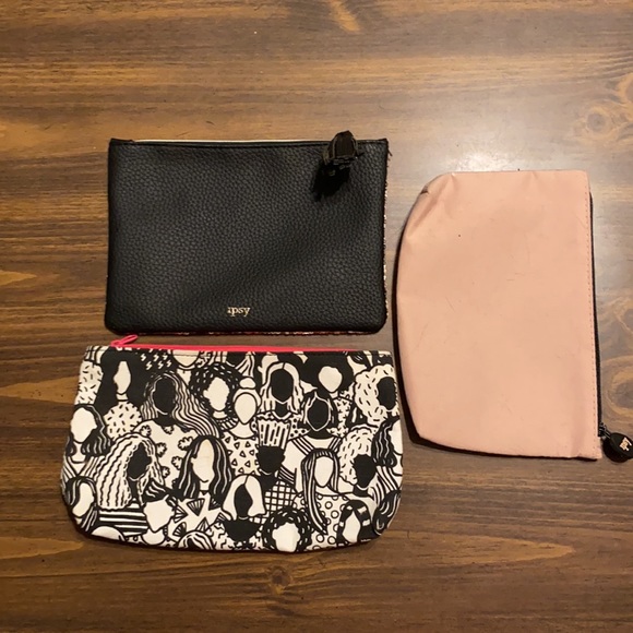 3 Ipsy cosmetic bag bundle NWOT - Picture 2 of 3